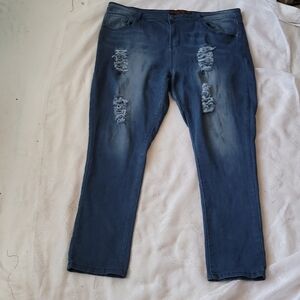 Toxic Rose Distressed Jeans Size 22